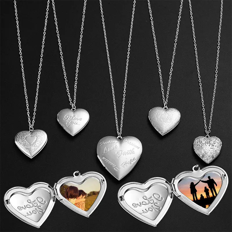 Heart Locket Pendant Necklace