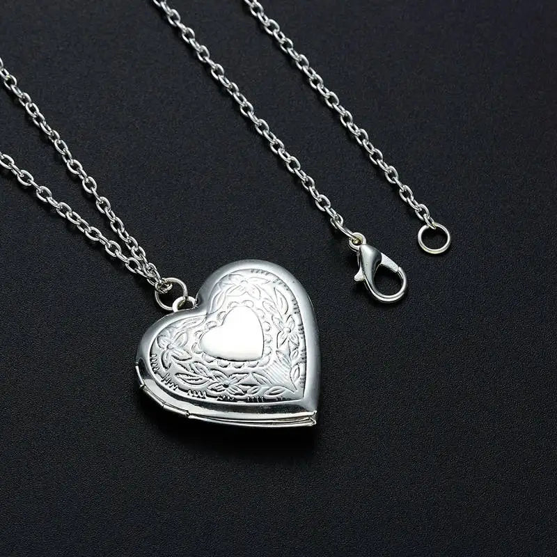 Heart Locket Pendant Necklace