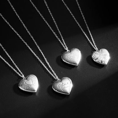 Heart Locket Pendant Necklace