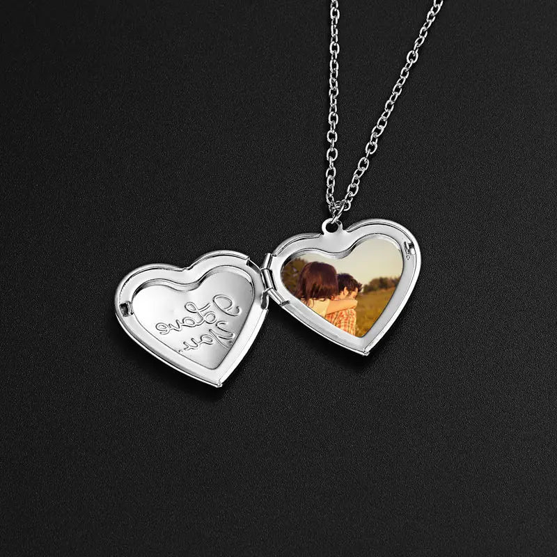 Heart Locket Pendant Necklace