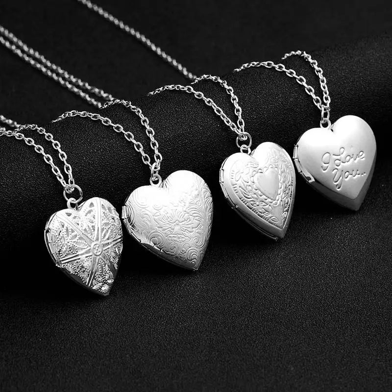 Heart Locket Pendant Necklace