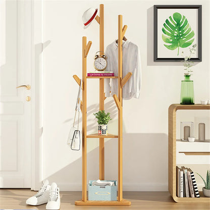 Bamboo Tree Coat Rack