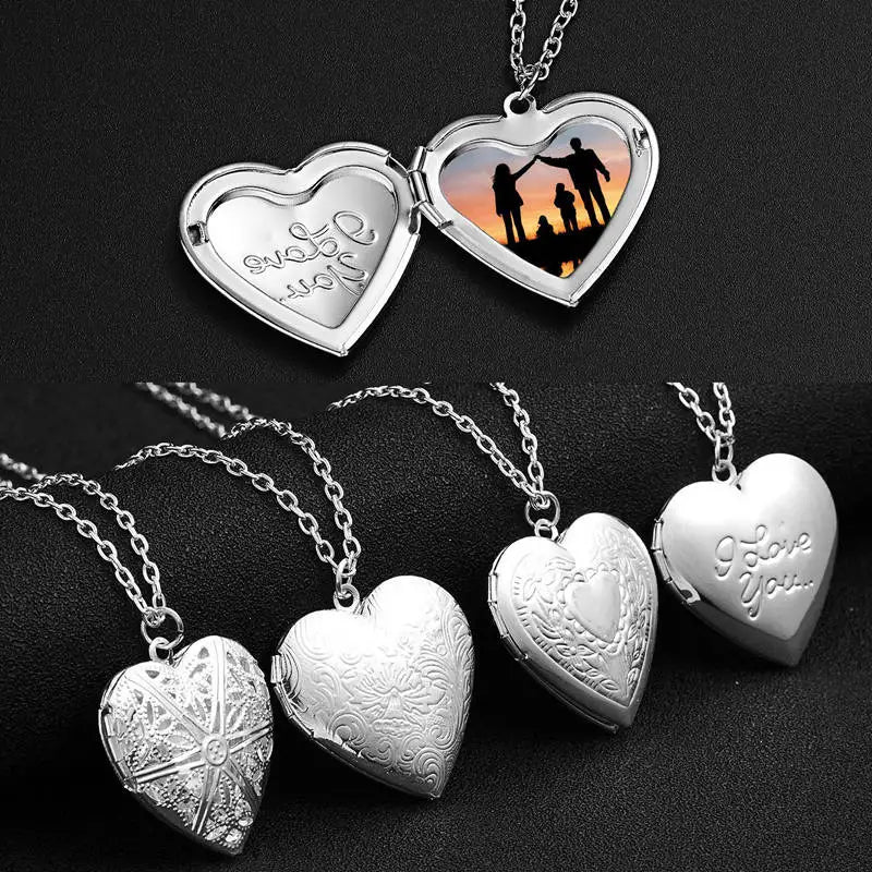 Heart Locket Pendant Necklace