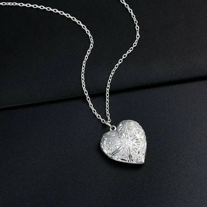 Heart Locket Pendant Necklace