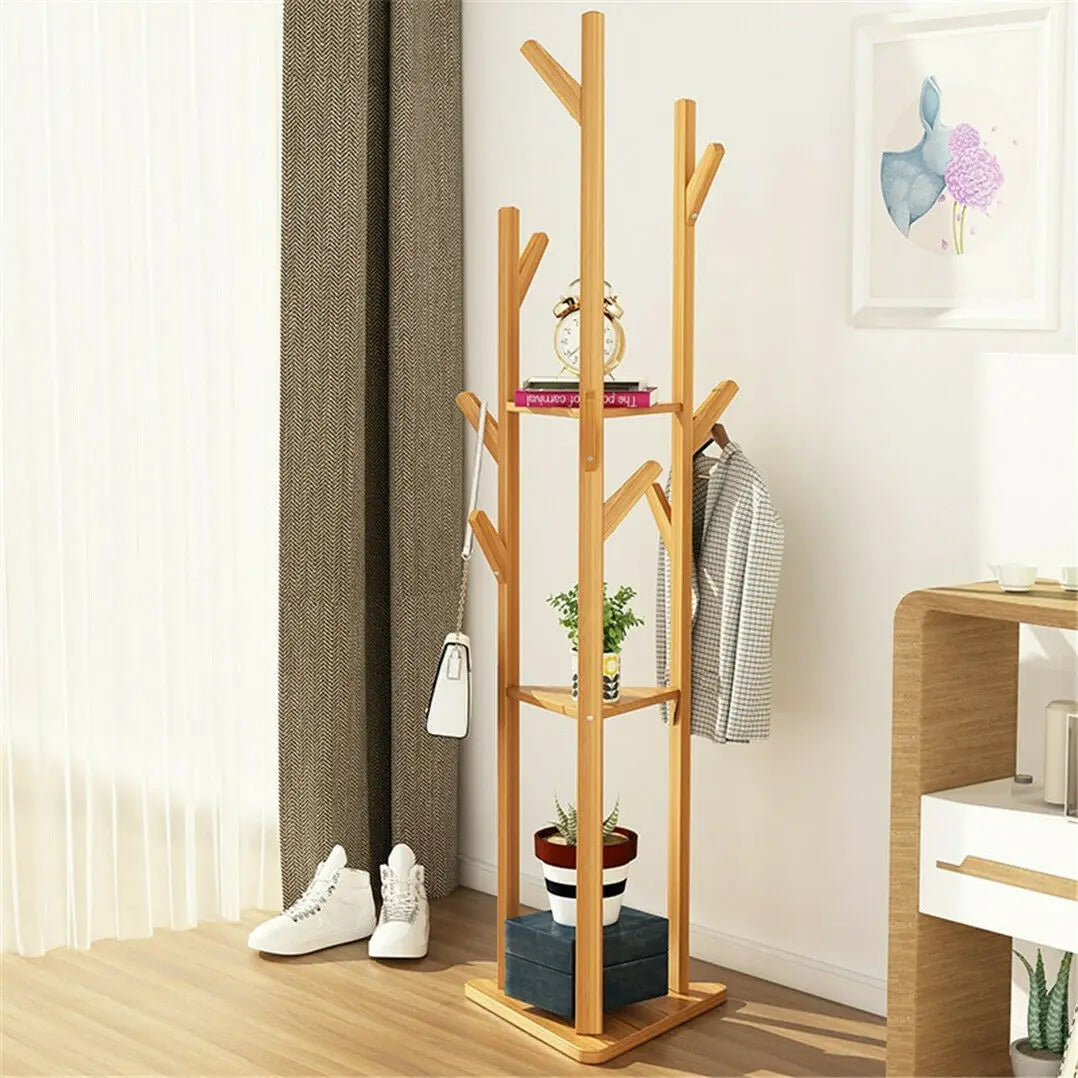 Bamboo Tree Coat Rack