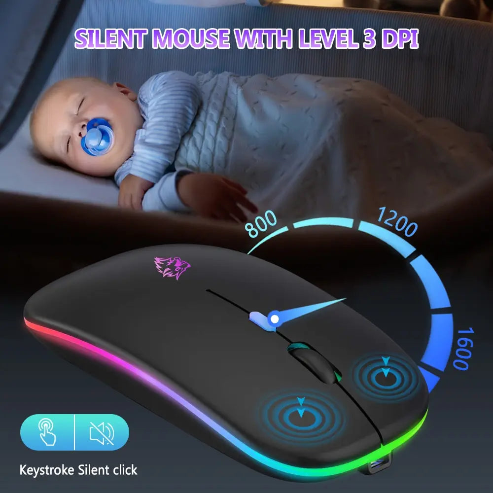 2.4GHz Dual Mode Wireless Bluetooth Mouse