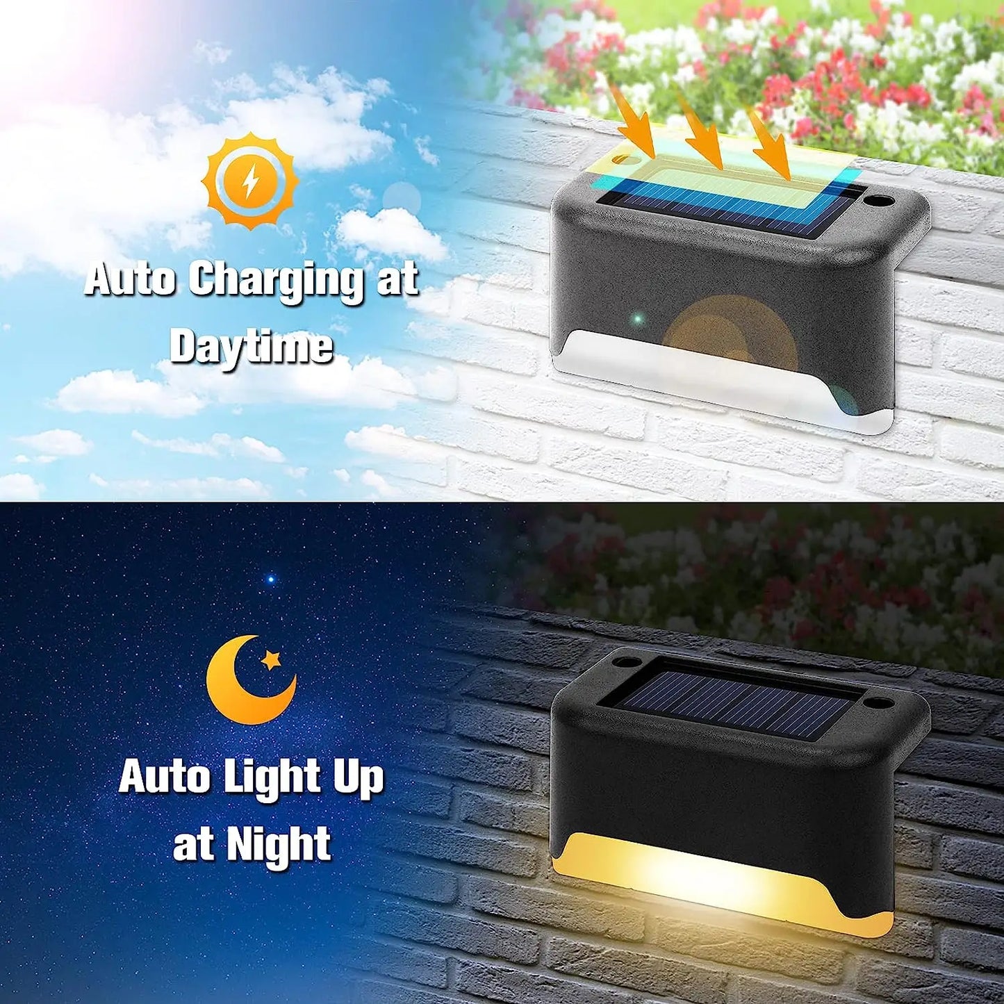 16-Pack Outdoor Solar Deck Lamp