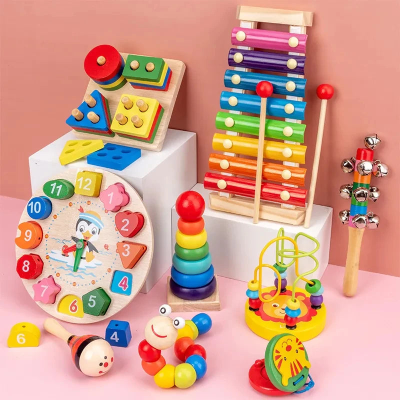 3D Wooden Children Montessori Toys