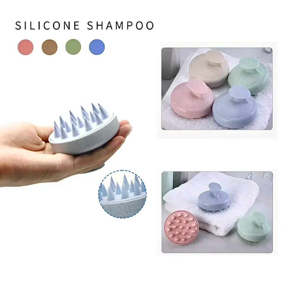 Silicone Head Massage Shower Comb