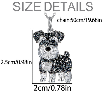 Schnauzer Dog Pendant Necklace