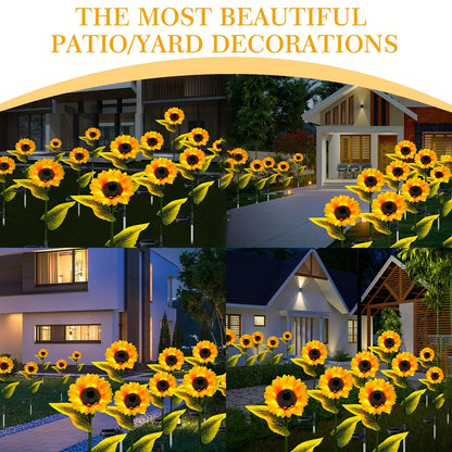 Solar Sunflower Outdoor Lights