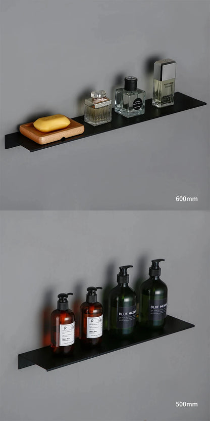 Matte Black Wall Mounted Shelf