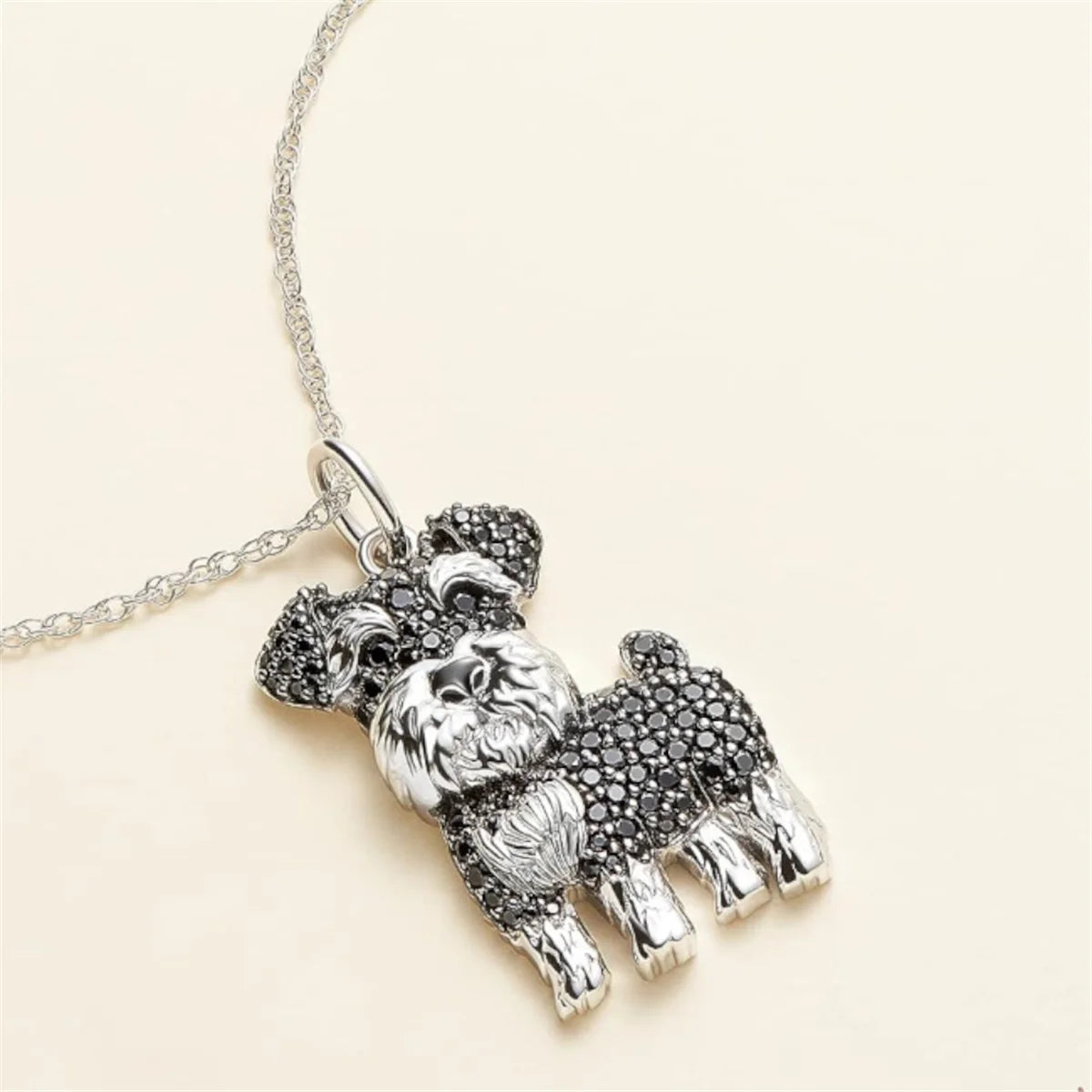 Schnauzer Dog Pendant Necklace