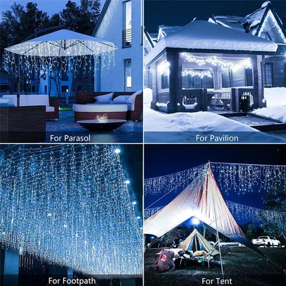 Icicle Curtain Decorations Lights