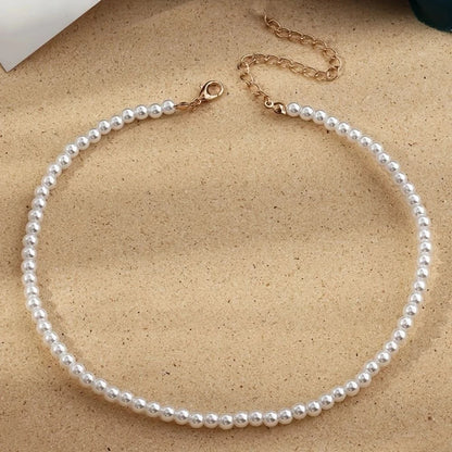 Simple Imitation Freshwater Pearl Necklace