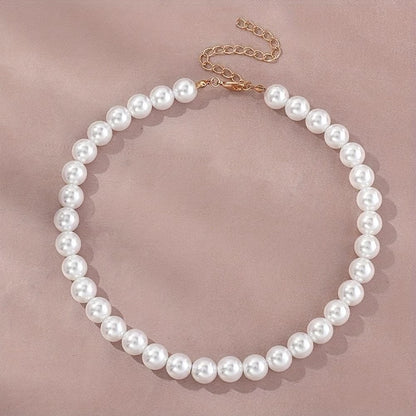 Simple Imitation Freshwater Pearl Necklace