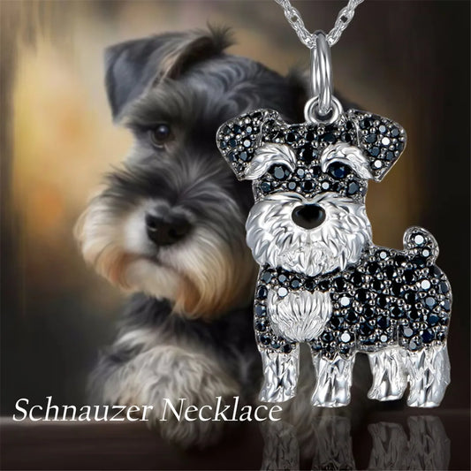 Schnauzer Dog Pendant Necklace