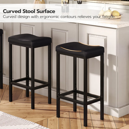 2.4" Thick Upholstery Barstool Set