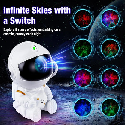 LED Astronaut Galaxy Projector Lamp