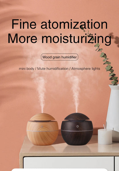 USB Ultrasonic Cool Mist Electric Aroma Diffuser