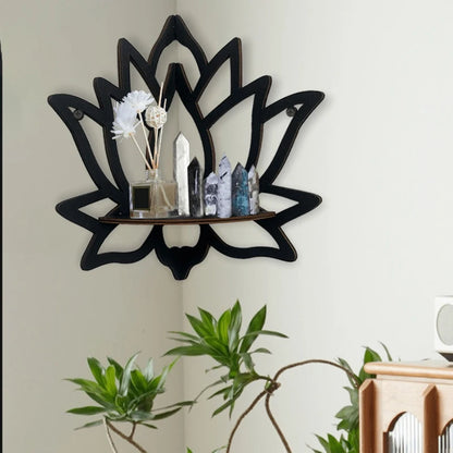 Wooden Lotus Decorative Candle Holder