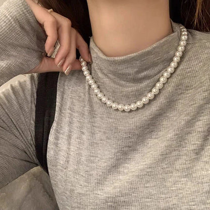 Simple Imitation Freshwater Pearl Necklace