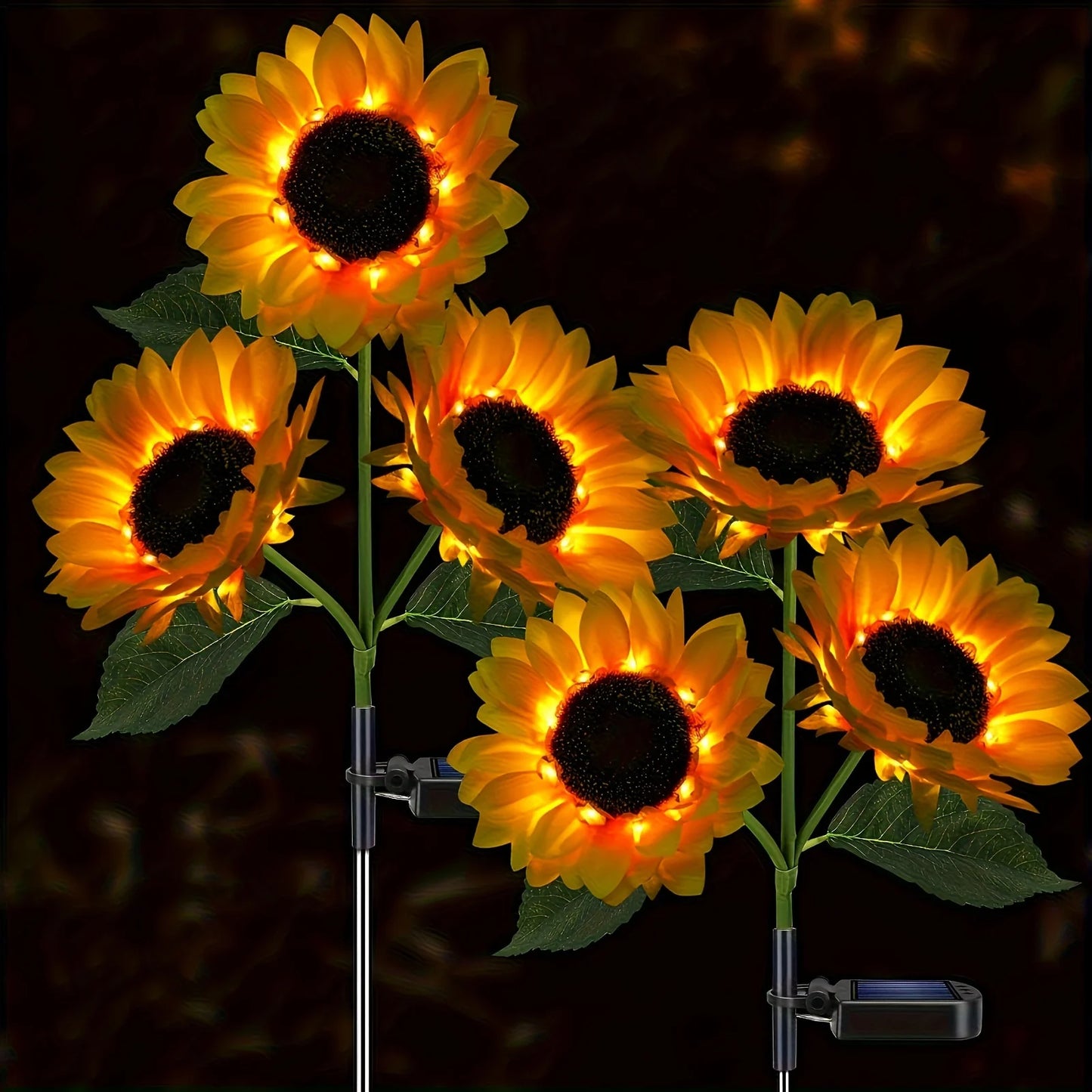 Solar Sunflower Outdoor Lights