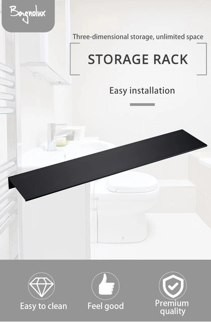 Matte Black Wall Mounted Shelf