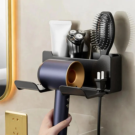 Hair Dryer Stand Bathroom Organizer