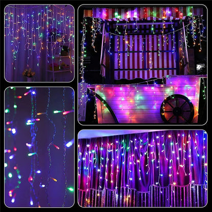 Icicle Curtain Decorations Lights