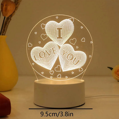 LED Acrylic Bedside Night Lamp