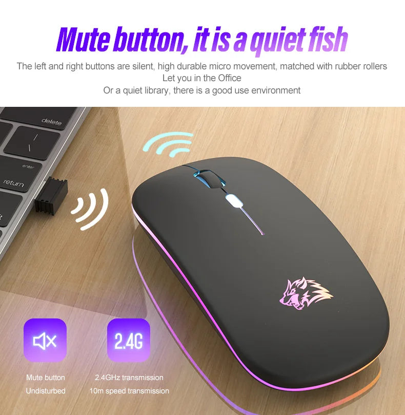 2.4GHz Dual Mode Wireless Bluetooth Mouse