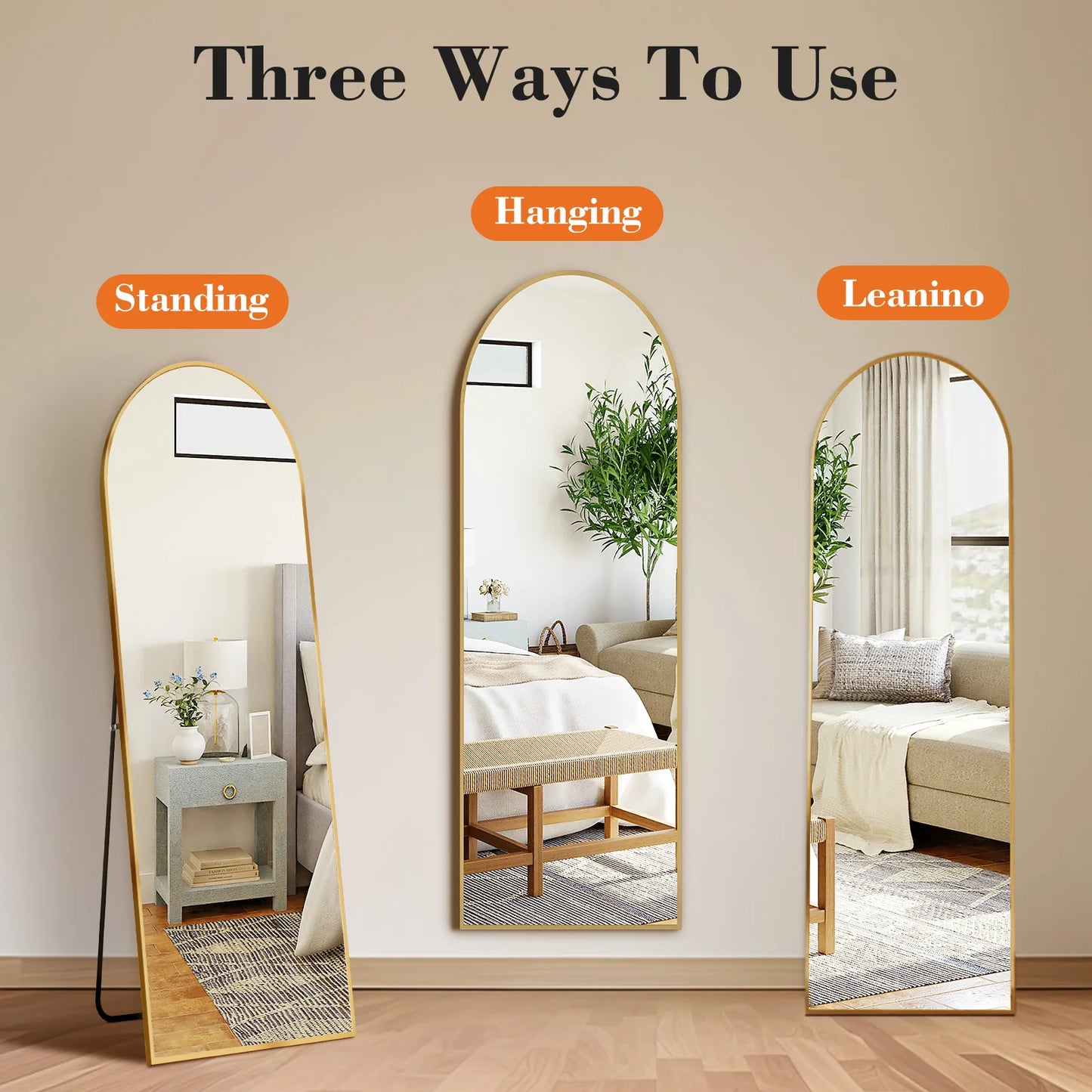 59"x16" Full Body Floor Mirror