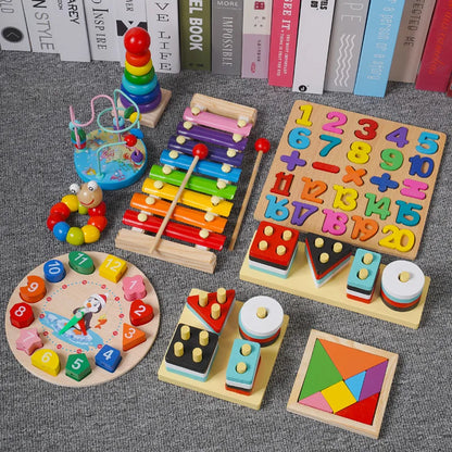 3D Wooden Children Montessori Toys