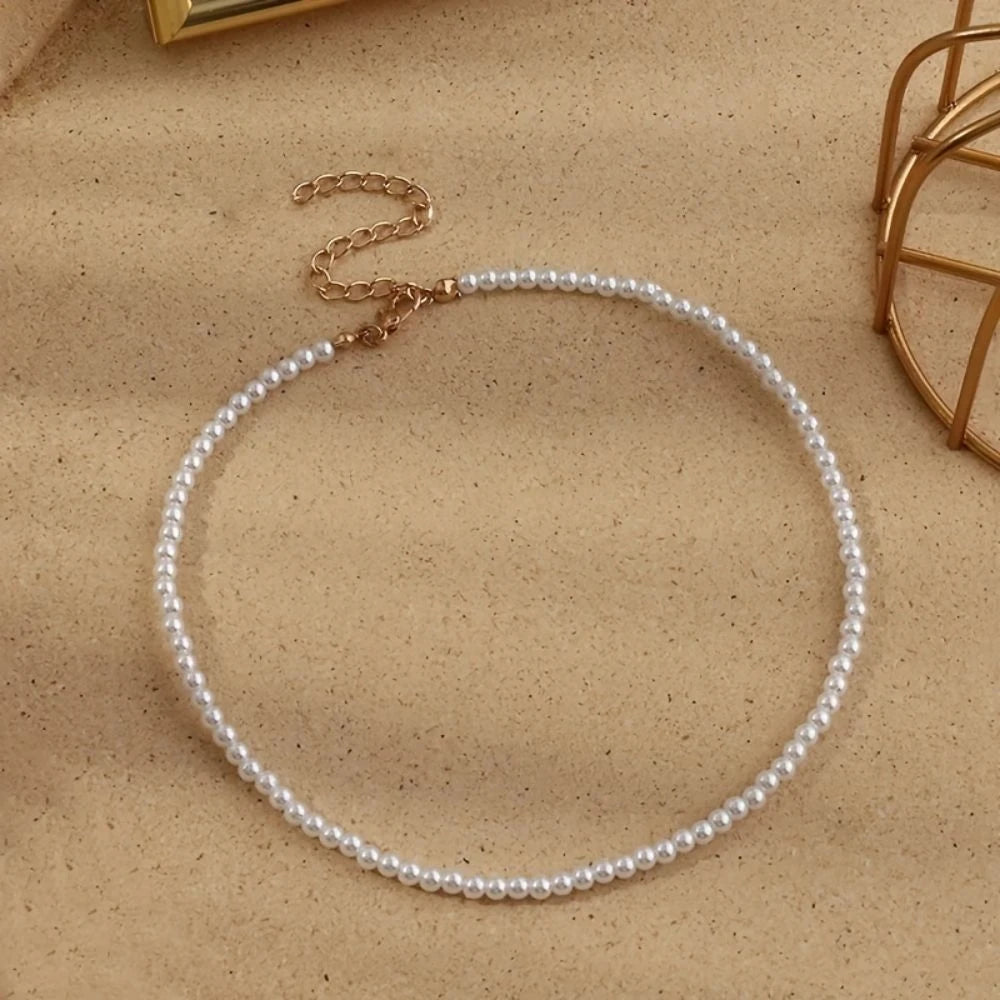 Simple Imitation Freshwater Pearl Necklace