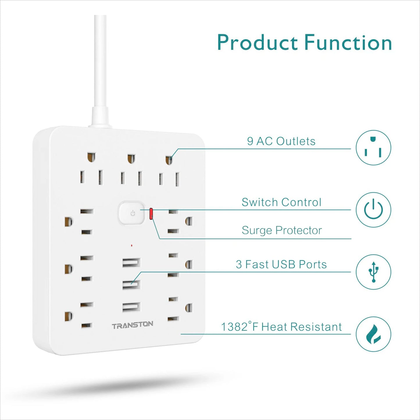 Power Outlet with Surge Protector