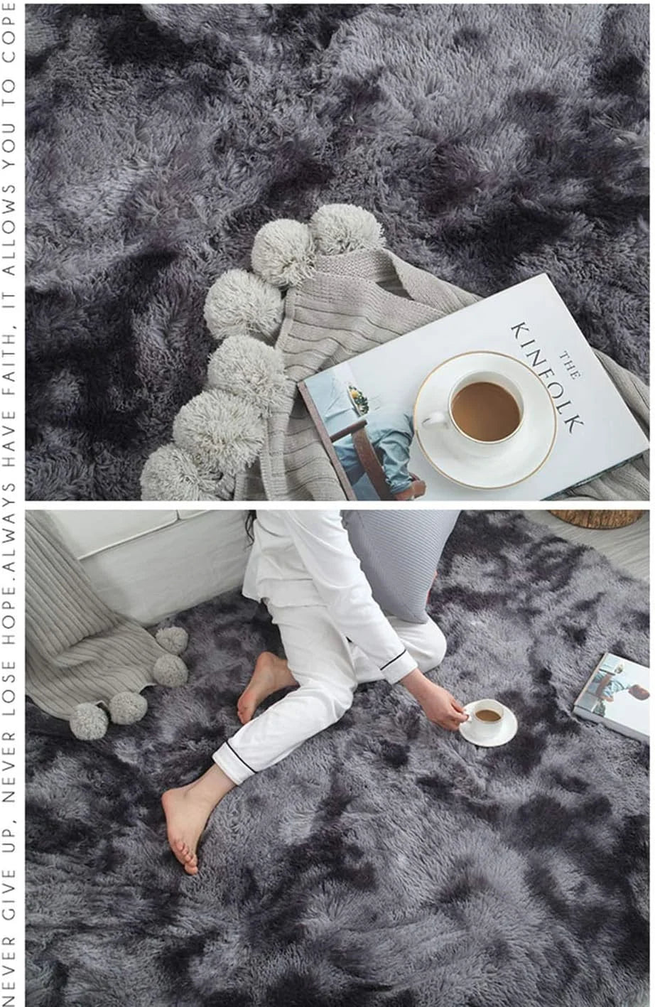 Silk Wool Bedroom Rug