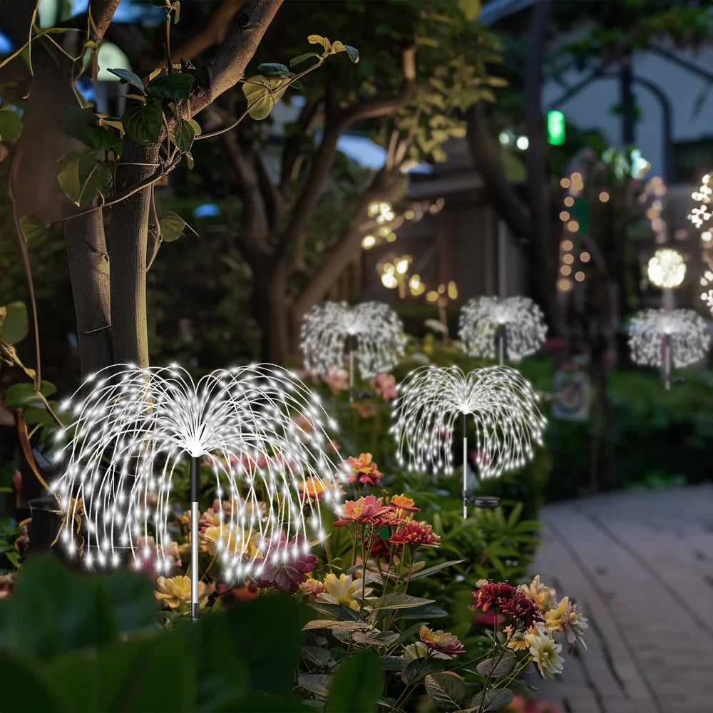 Solar Pyrotechnic LED Garden Lights