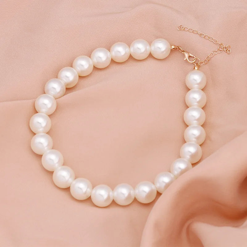 Simple Imitation Freshwater Pearl Necklace