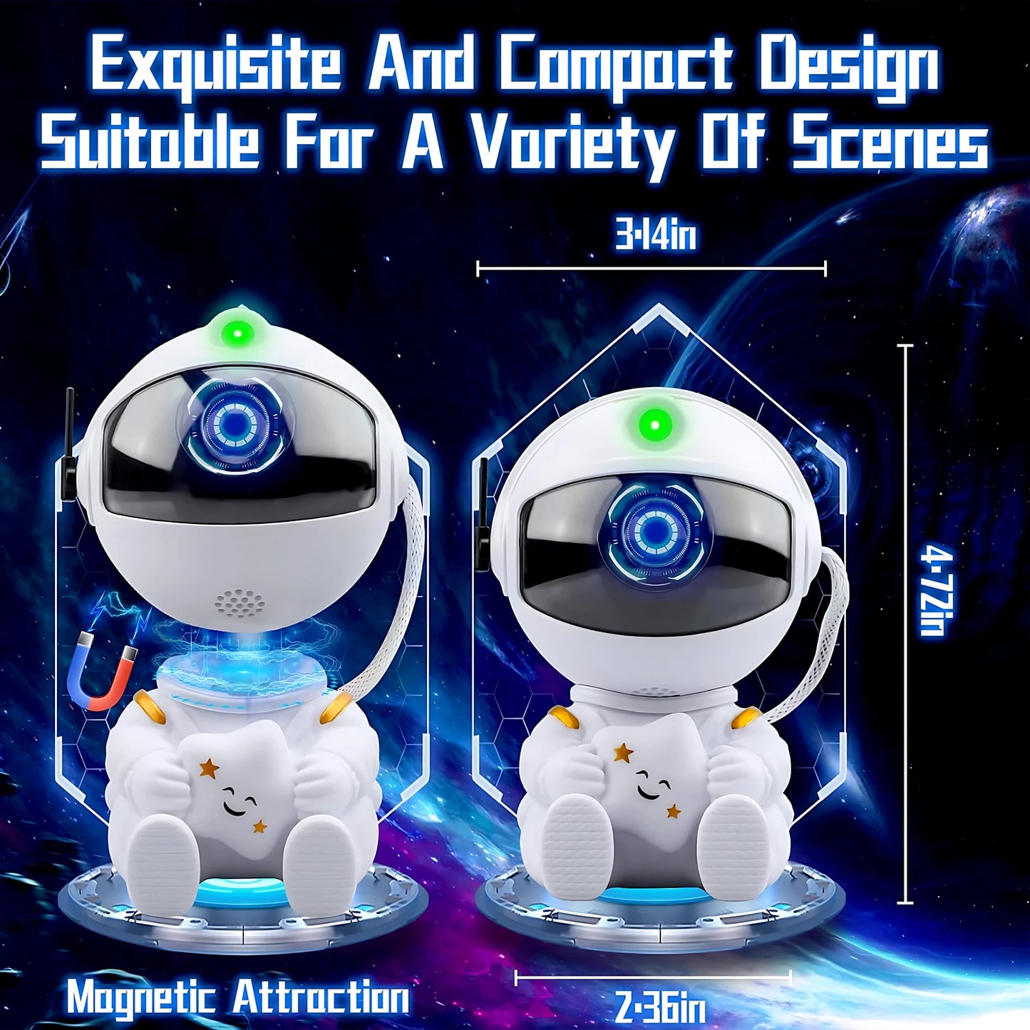 LED Astronaut Galaxy Projector Lamp