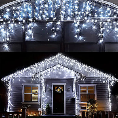 Icicle Curtain Decorations Lights