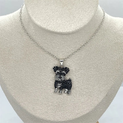 Schnauzer Dog Pendant Necklace