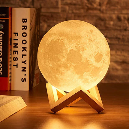 8cm LED Moon Lamp