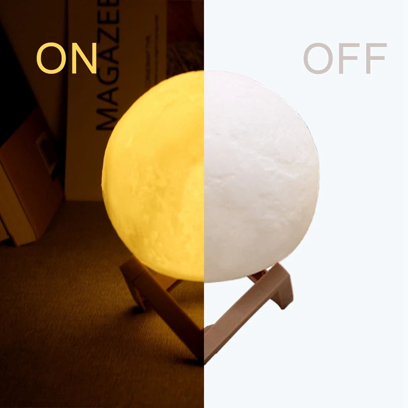 8cm LED Moon Lamp