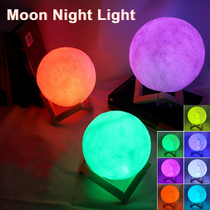 8cm LED Moon Lamp